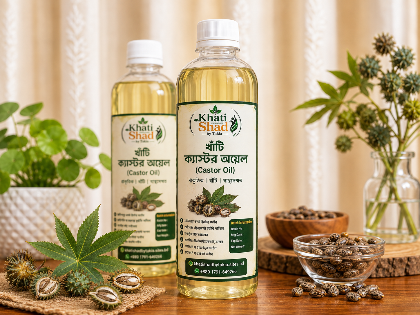 খাঁটি ক্যাস্টর অয়েল